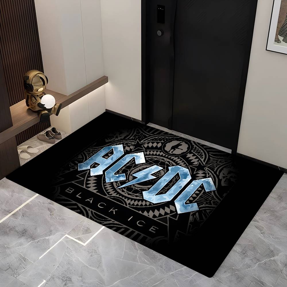 Rock Band-Ac-Dc Floor Mat Cheaper Anti-Slip Modern Living Room Balcony Printed Bedside Mats