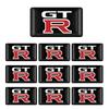 10Pcs Carbon Fiber Steering Wheel Car Logo Emblem 3D Stickers For BMW Mercedes benz Alfa Romeo Dodge Renault Mini Mazda Opel Toyota Ford Jeep Honda