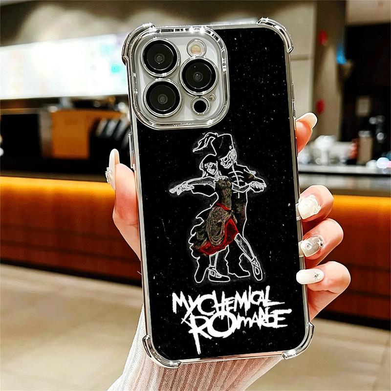 

My Chemical Romance MCR Soft Phone Case For iPhone 15 16 17 Air 14 Pro Max 16E Plus 13 12 Mini Plating Anti-Fall Fundas iPhone 16E