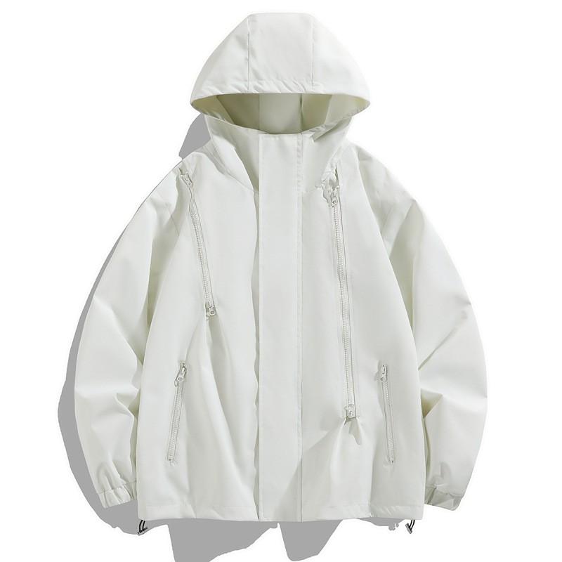 Mens Lightweight Windproof Waterproof Cycling Jacket Hooded Breathable Outdoor Sport Windbreaker