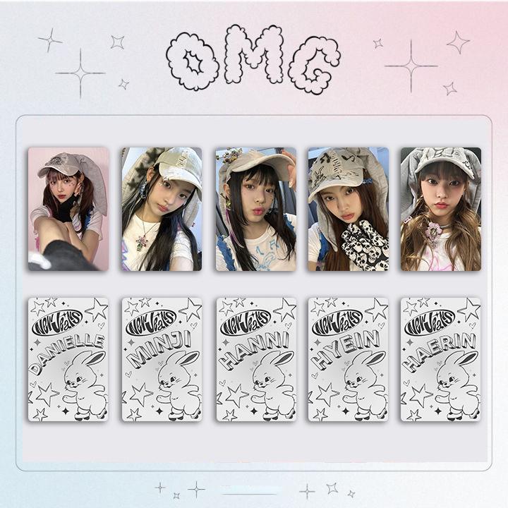 NJ Group OMG Denim Photocard - Random Whale Sister, NEW HANNI Bunnies Edition How Sweet