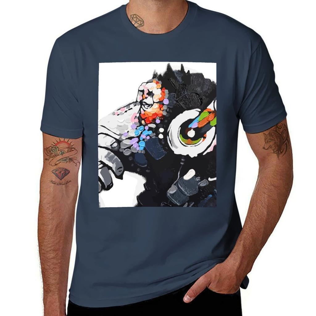 Banksy Dj Monkey Thinker With Headphones White Tshirt Odor Resistant Short Sleeve Top Tshirt