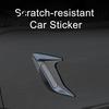 No Drill Car Decoration Shark Gill Side Vent Decals ABS Chrome Fender Trim Self-Adhesive Stick-On Sticker Exterior Hood Ornament Sporty Fit