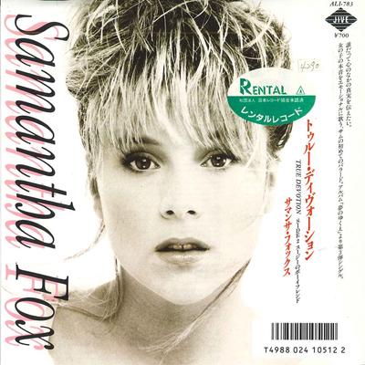 7inch Record SAMANTHA FOX  True Devotion  Suzie Dont Leave  ALI783 JIVE 1988 Japan Pop Used