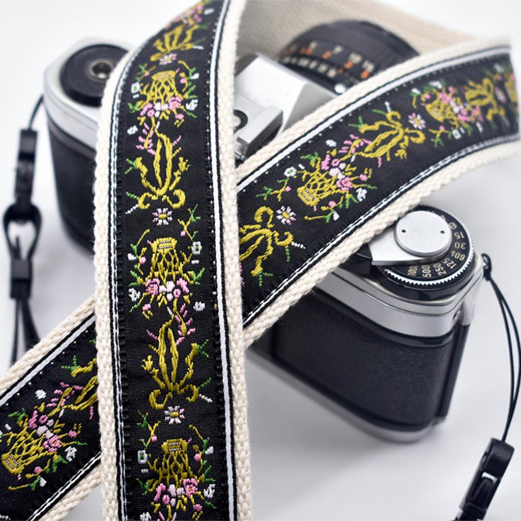 Kameragurt im ethnischen Stil, verstellbar, Vintage-Schulter-/Halskette, zum Aufhängen, Tragegurt für DSLR/SLR