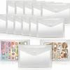 12PCS 4 Size Scrapbook Stamp Storage Bag Waterproof Die Storage Pockets  Office