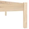 Solid Wood Bed Frame Without Mattress 100 X 190 Cm Pine
