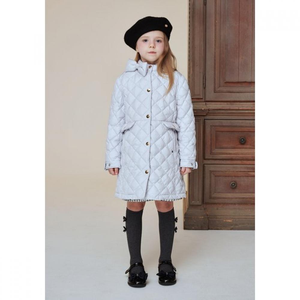 The Coffee Bean   Tea Leaf Ivory Ribbon Quilting Coat Ba12ct02iv 100