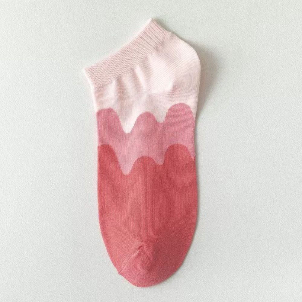 10Pairs Breathable Boat Socks Women Patchwork Invisible Socks Comfortable Cartoon Short Socks  Women