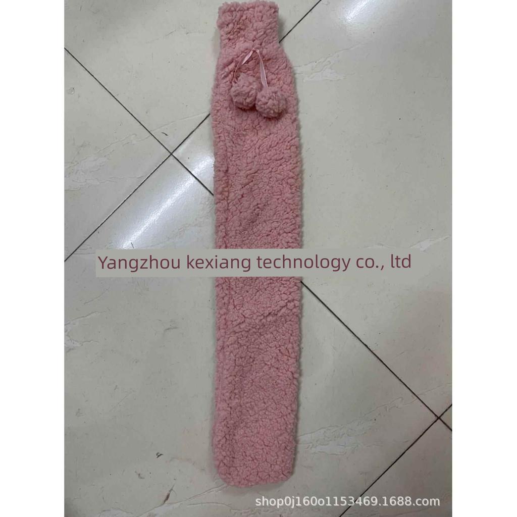 Plush Long Hot Water Bottle for School, Extended Length for Dormitory, Warm Bed, Water-Filled, Cute, Large Size, Extra Large Size