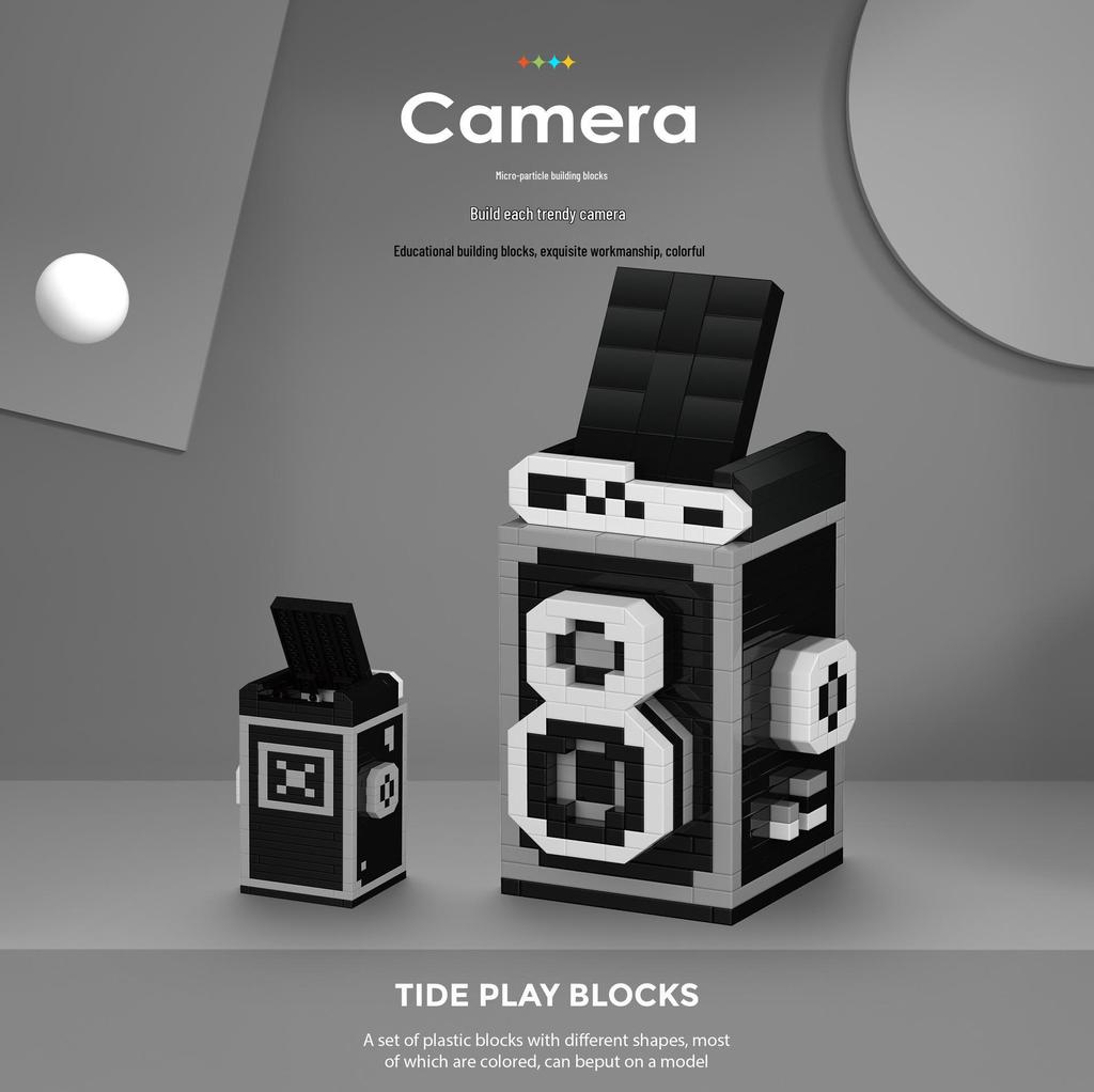 Chaolechuang 3D SLR Digital Camera Building Block Model Gift
