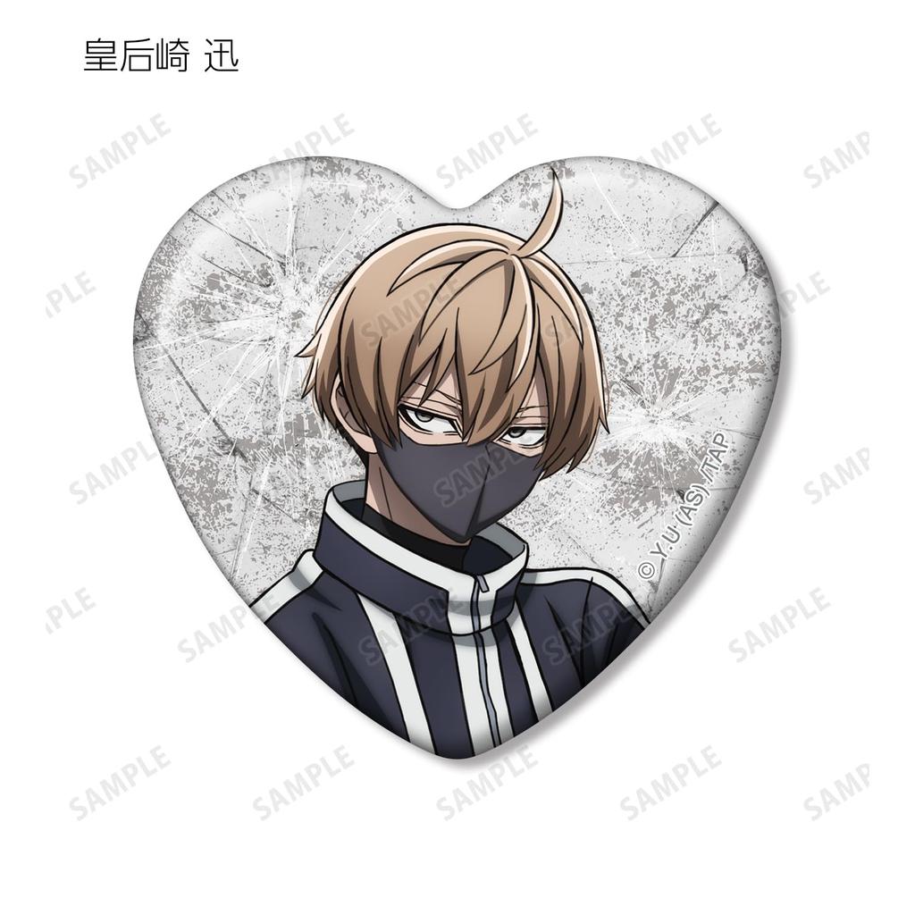 Togen Anki Trading Box of 11 Heart-Shaped Badges,