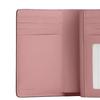 COACH Refined Pebbled Leather Wallet Womens Pink
