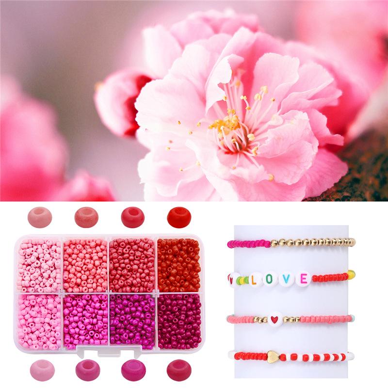 8/10/12/15 Grid Box: Seed Beads, Sequins, Imitation Pearls for DIY Necklaces & Phone Chains