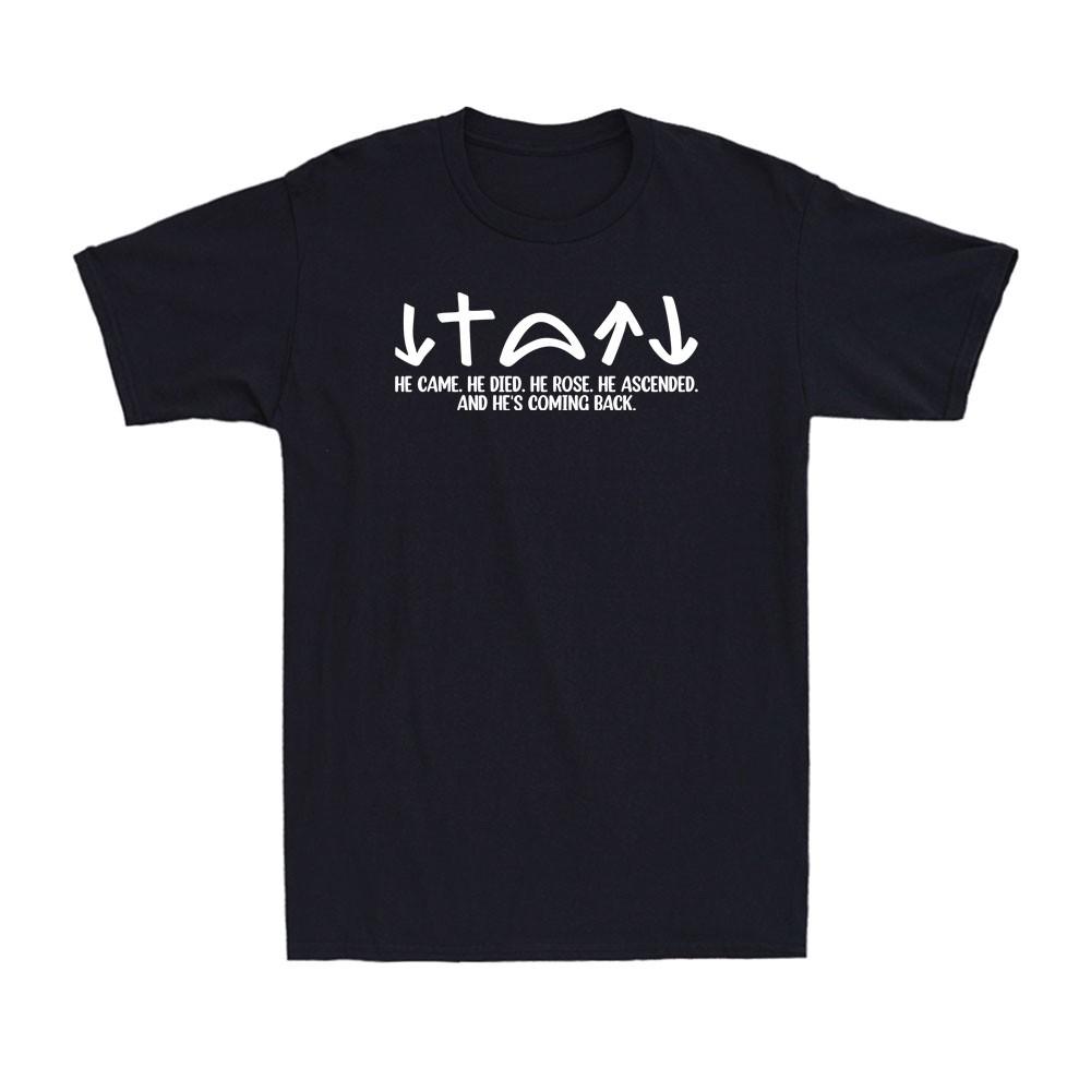 5 Gospel Symbols Jesus Is King Christian Faith He Comes Back Men s T-Shirt Unisex T-Shirt S