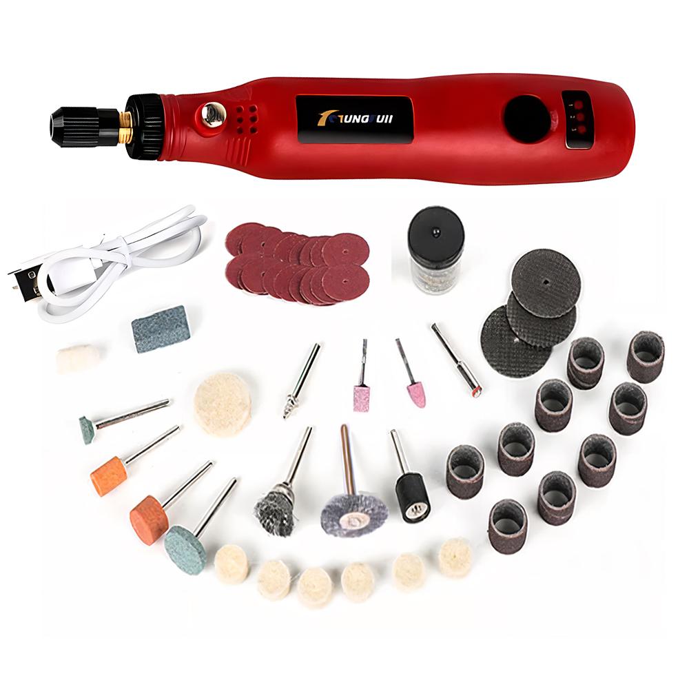 3 Speed Mini Cordless Rotary Tool 3.7V Drill Mini Handheld Drill for Engraving, Sanding, Polishing, Carving, Cutting, DIY