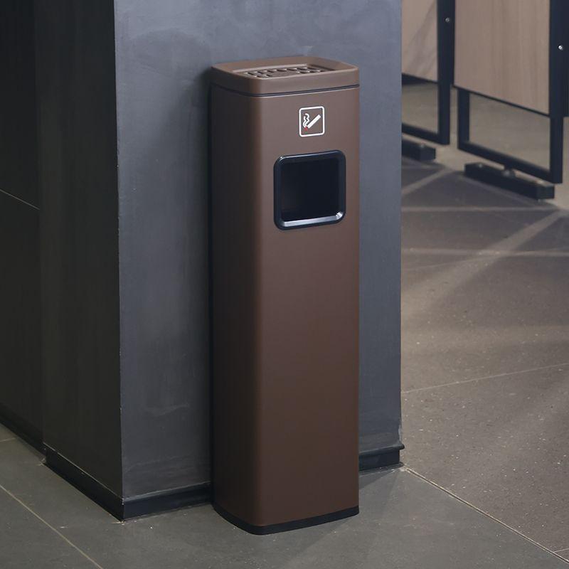 Entrance Trash Can Corridor Aisle Ashtray Cigarette Butt Collector Hotel Lobby Stainless Steel Vertical Elevator