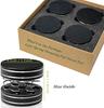4Pcs HiFi Speaker Isolation Feet Aluminum Spring Shock Absorbers Adjustable Turntable Amp Non-Slip Pads