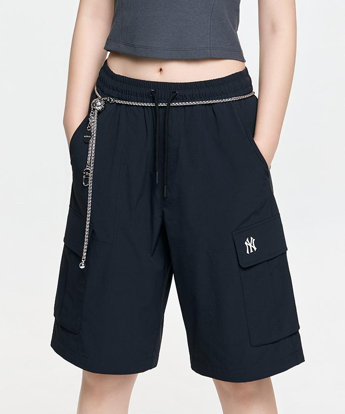 Emelbi Gorpcore Cotton Touch Volume Cargo Bermuda Shorts Ny (Black)