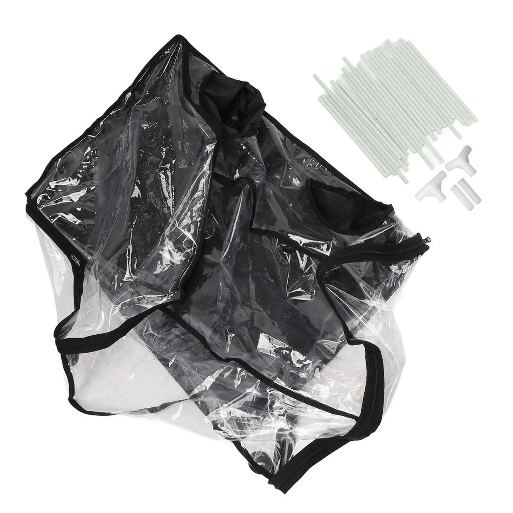 Still Air Box Kit Mushroom Planting Bag Tent Water Proof Insulation Mycology Growth Fume Hood with Transparent Window