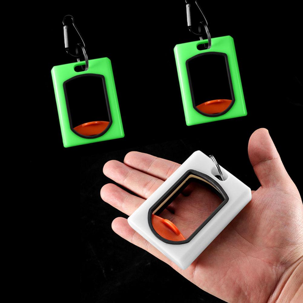 1Pcs Zip Tie Organizer Portable Fluorescent Cable Tie Holder Reusable Storage Supplies Square Round Luminous Buckle Tools