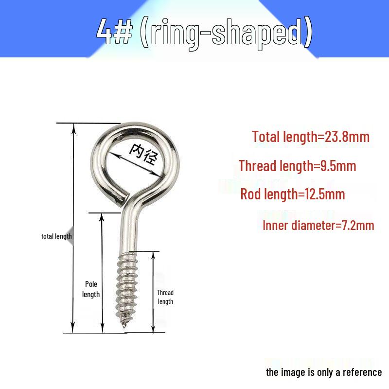 Eye Bolt & Assorted Hooks with Self-Tapping Screws