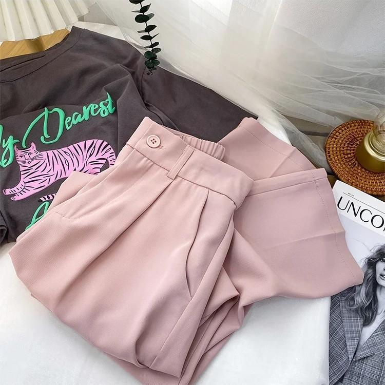 Elegante fließende Hose mit weitem Bein für Damen, hochtailliert, gerade, lässig, bodenlang, Frühling Herbst