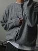 Men's High-End Woolen Cardigan - Round Neck, Autumn/Winter Casual Knitwear