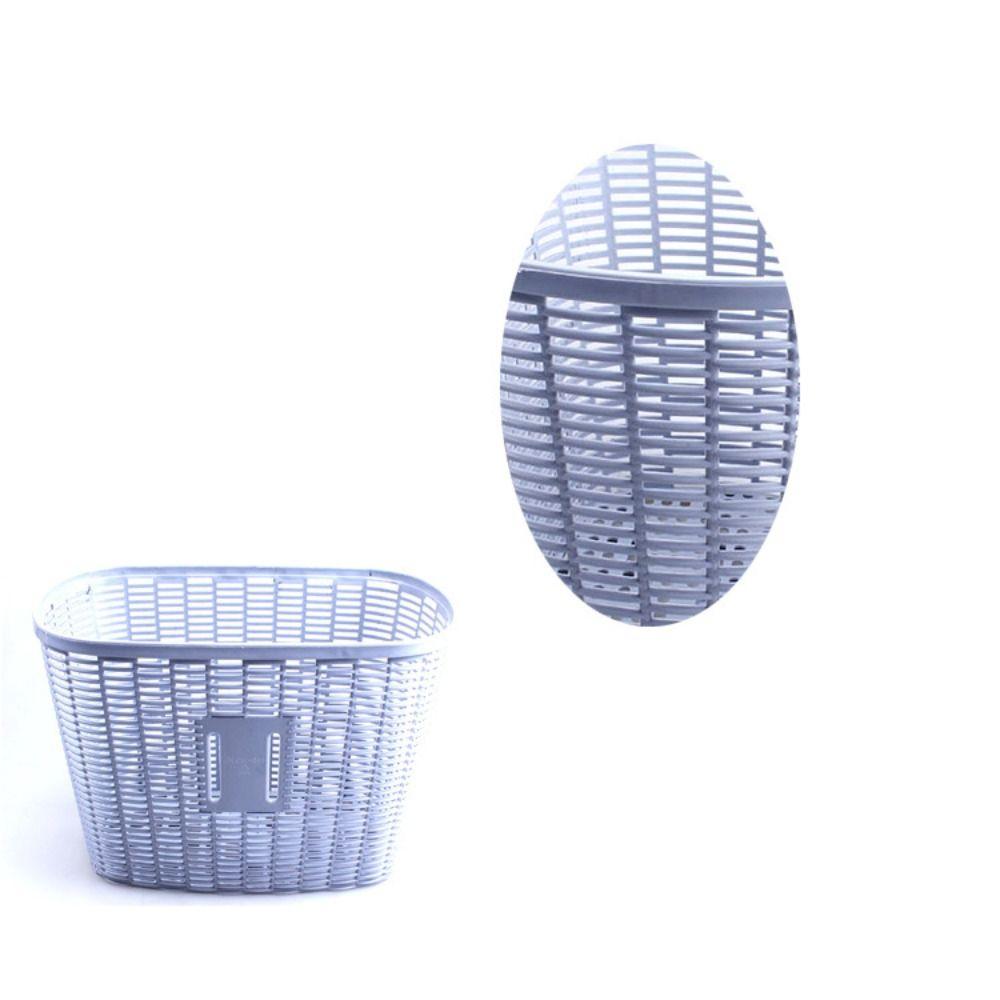 Hollow Children Bike Basket Plastic Scooter Handlebar Basket  Rear Cycling Accessories