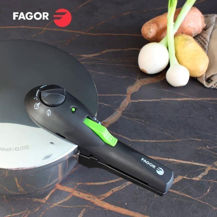 Autocuiseur 4 Litres, Induction, Acier Inoxydable 18/10, 2 Niveaux De Pression FAGOR Rapid Xpress 4 Argent 800055
