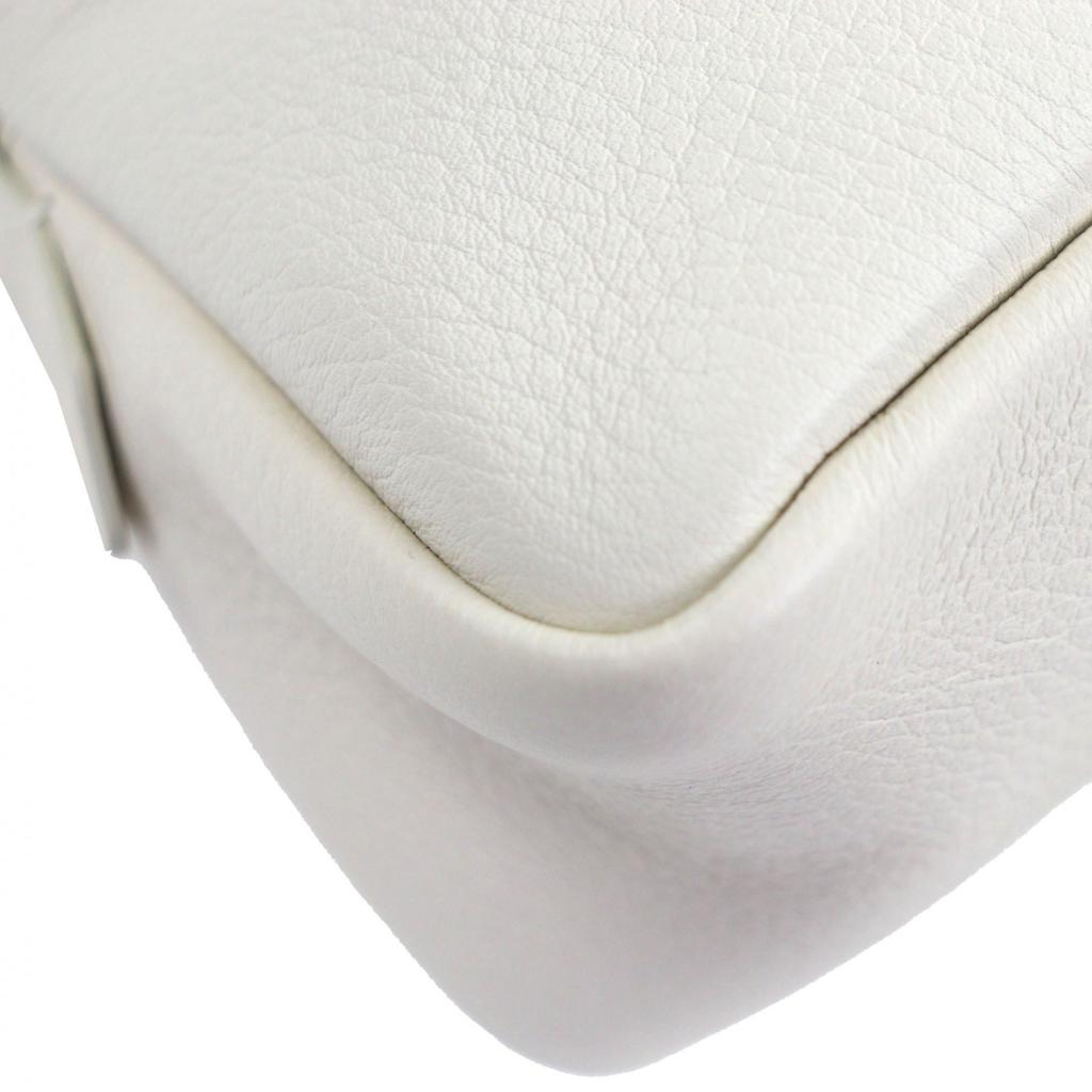 Excellent THE ROW Clutch bag logo pouch Ivory leather mens Used