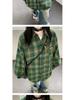 Women's Plaid Long Sleeve Shirt - Casual, Loose-Fit Top for Autumn and Spring