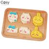 3/6 Stuks 3D Cartoon Koekjesvorm Anime Japanse Kawaii Biscuit Snijders Stempels Fondant Vormen Kastanje Konijn Konijntje Bakgereedschap