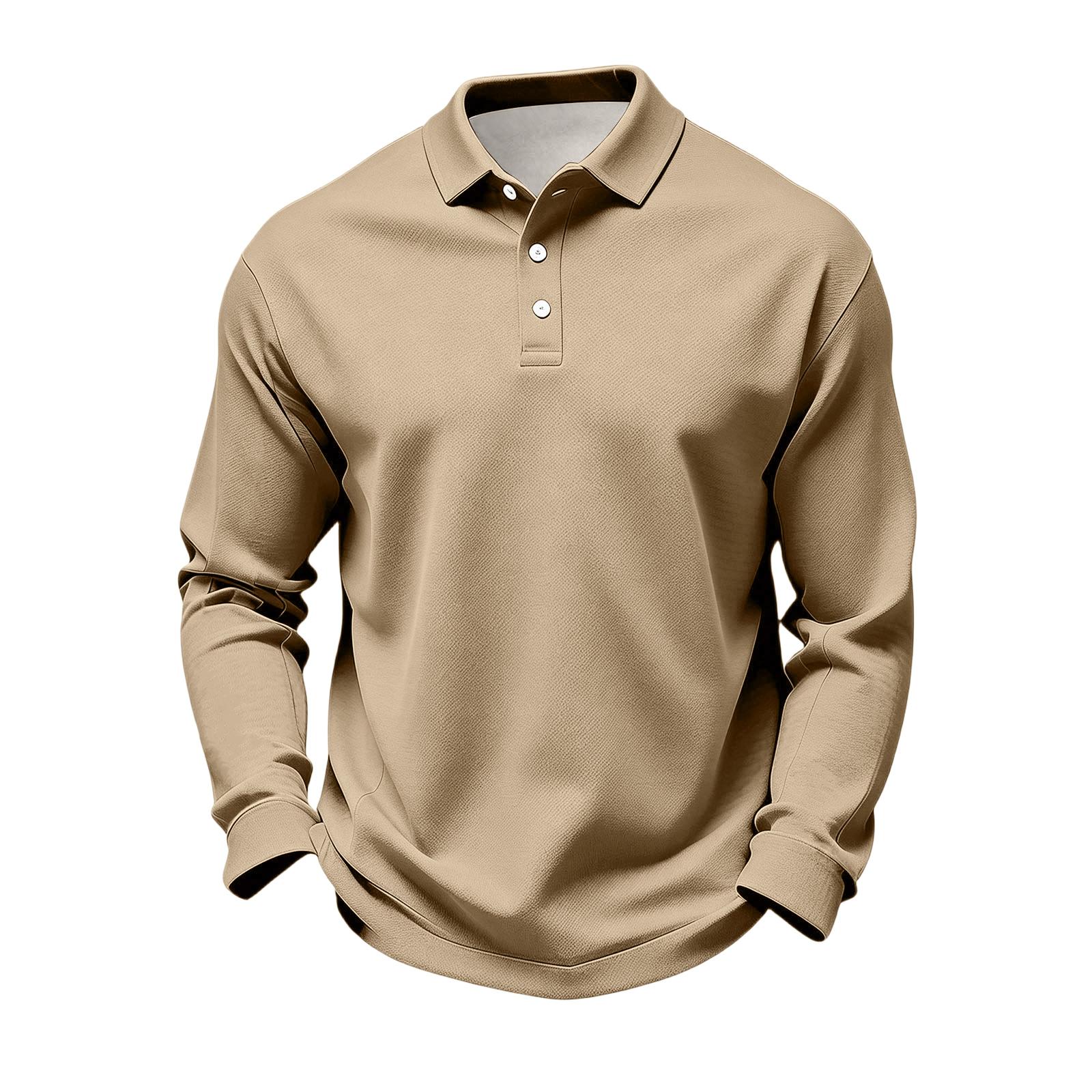 

Men s Casual Quick-Dry Golf Shirt L хаки