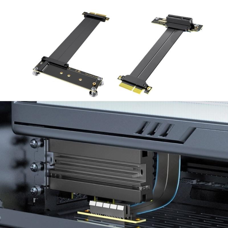 PCIe4.0 4X Expansion Cable Supporting NVMe M.2 SSDs GPU and Networking Cards Featuring AntiInterference Shielding