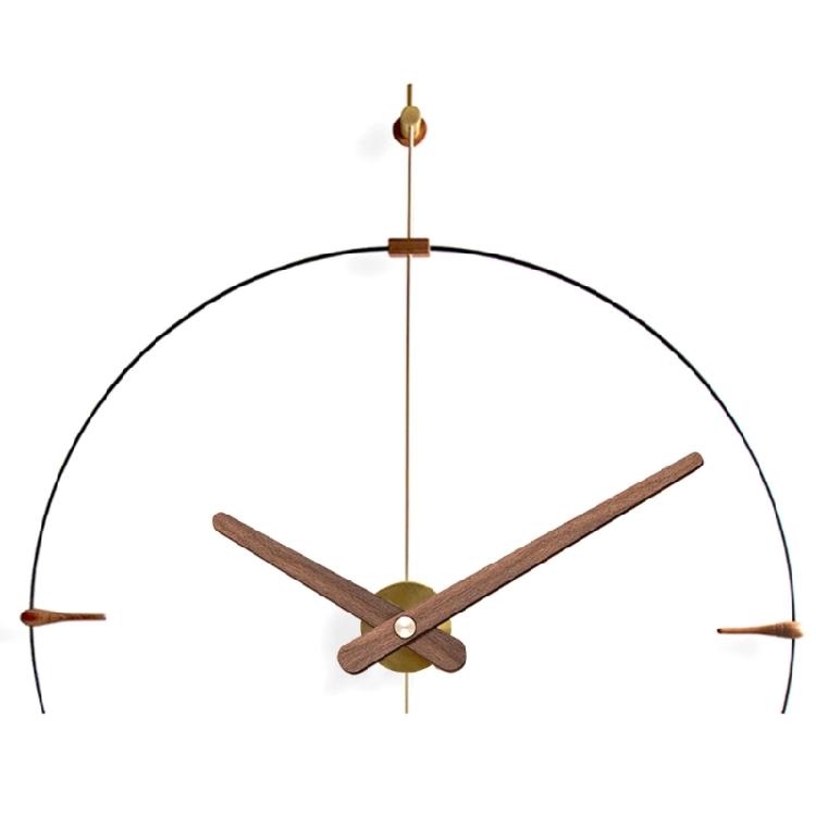 5 Set Lancette Orologio in Legno di Noce per Fai da Te e Riparazione Orologi da 12 14 pollici