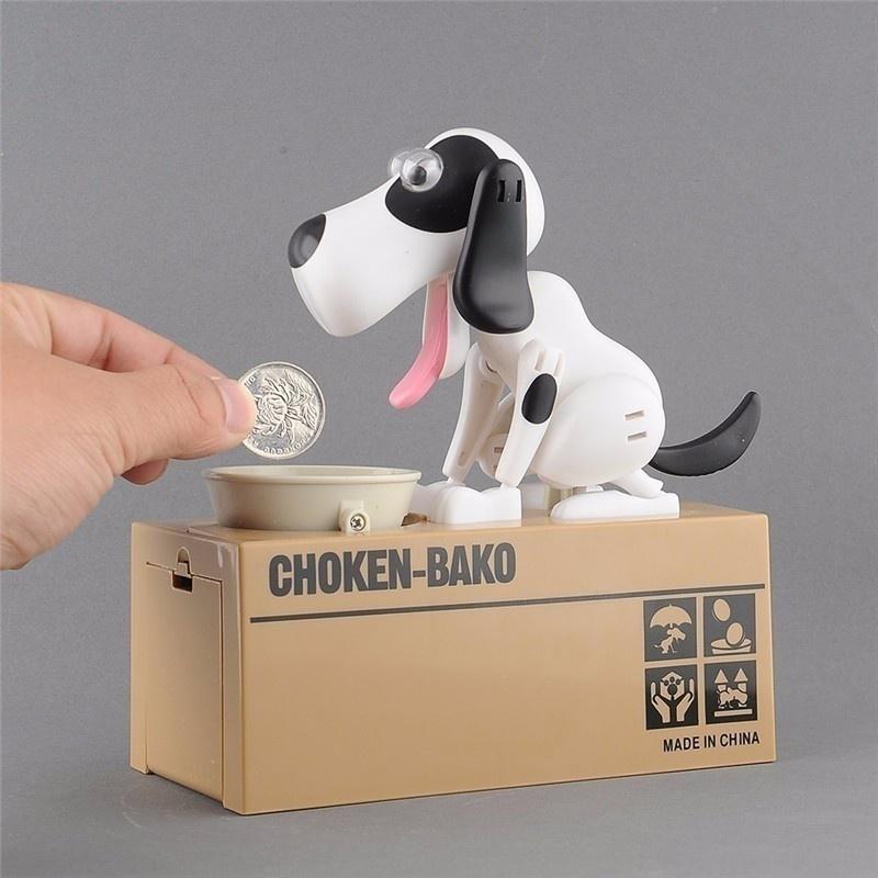 Dog Money Box Collection Piggy Bank Coin Bank Saving Box Catoon Puppy Hungry Robotic Cute Hot