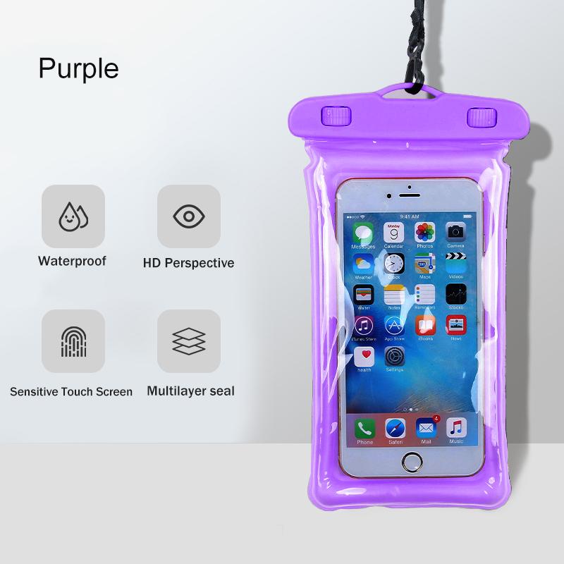 Waterproof Swim Bag Phone Case Airbag Water Resistant Cover