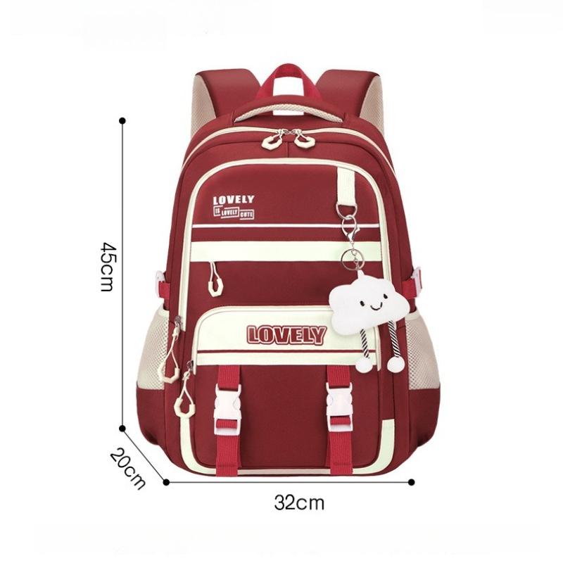 Mochilas Escolares de Alta Capacidad para Chicas de Secundaria Mochila Ligera Almacenamiento Multicapa Resistente al Agua Resistente al Desgaste Mochila para Estudiante de Secundaria