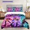 Vibrant Fantasy Trio Three-piece set(1 * duvet cover + 2 * pillowcase, without core)Soft and comfortable Duvet cover and pillowcase
