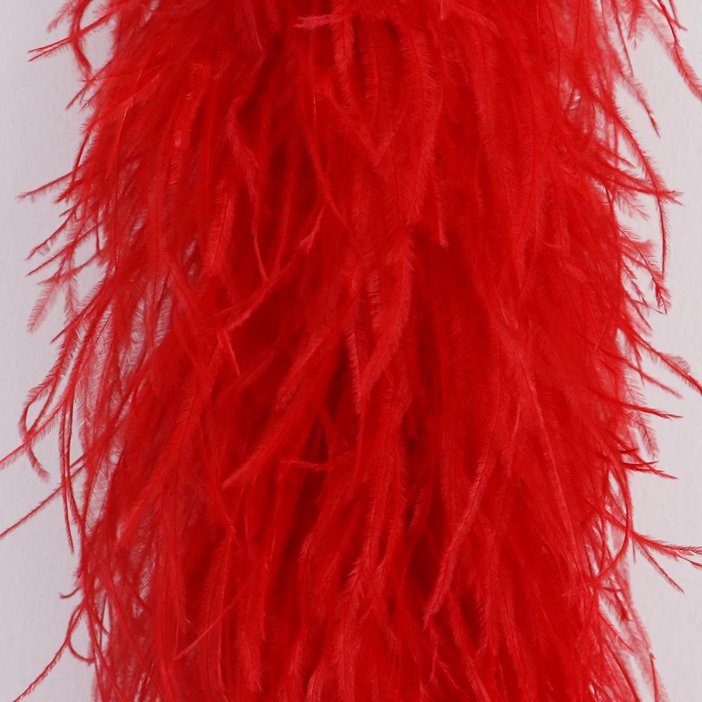 DIY 2 6 10 20 30ply Ostrich Feather Boa for Party/Costume/Shawl/Craft 50CM Ostrich Feathers Trim Costume Feather Top Dress Skirt