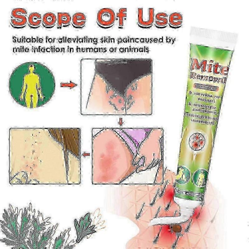 Mite Care Cream, Body Care Herbal Cream, Anti-mite Cream