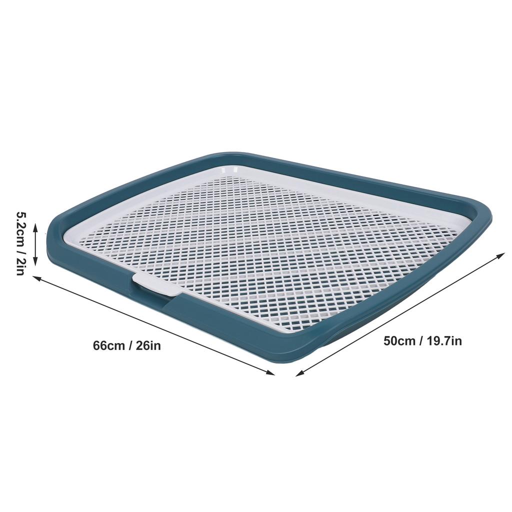 Puppy Potty Training Tray 50x66x5.2cm Large Size Detachable Washable Mesh Dog Pee Pad Holder Tray for Small Breed Dog