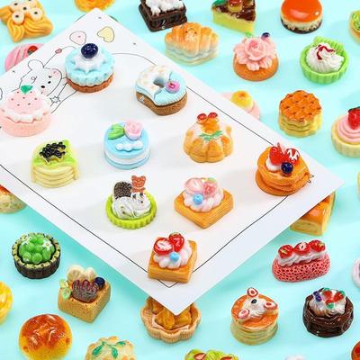 Realistic Mini Food Toy Cake Decorations - Perfect for Student Rewards and Gifts