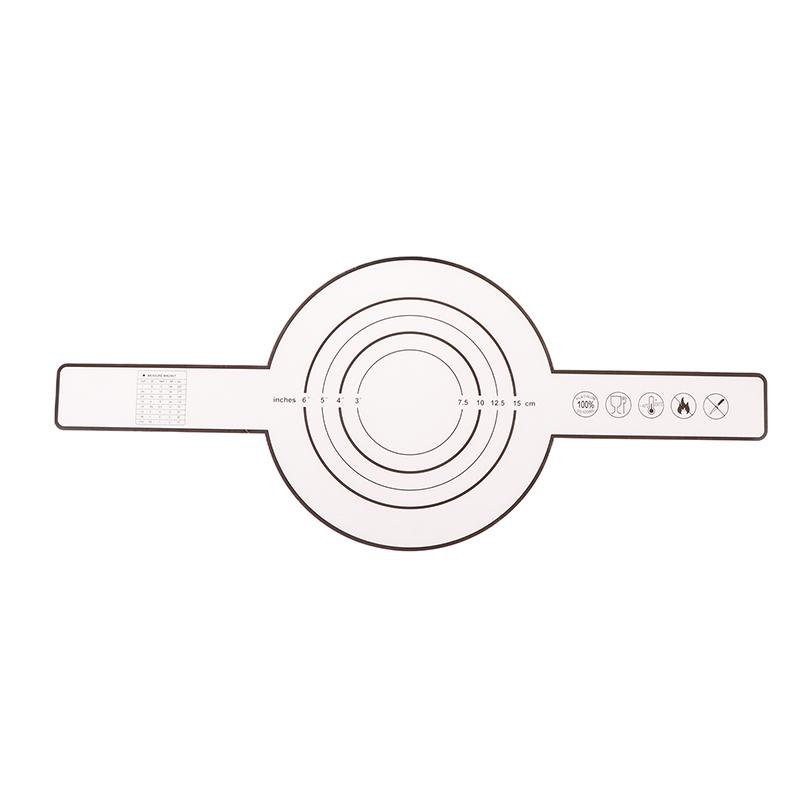 

1 шт. силиконовый коврик для выпечки с длинной ручкой, антипригарный коврик для замешивания хлеба, коврик для переноса теста, принадлежности для выпечки, кухонный инструмент для приготовления пищи чёрный