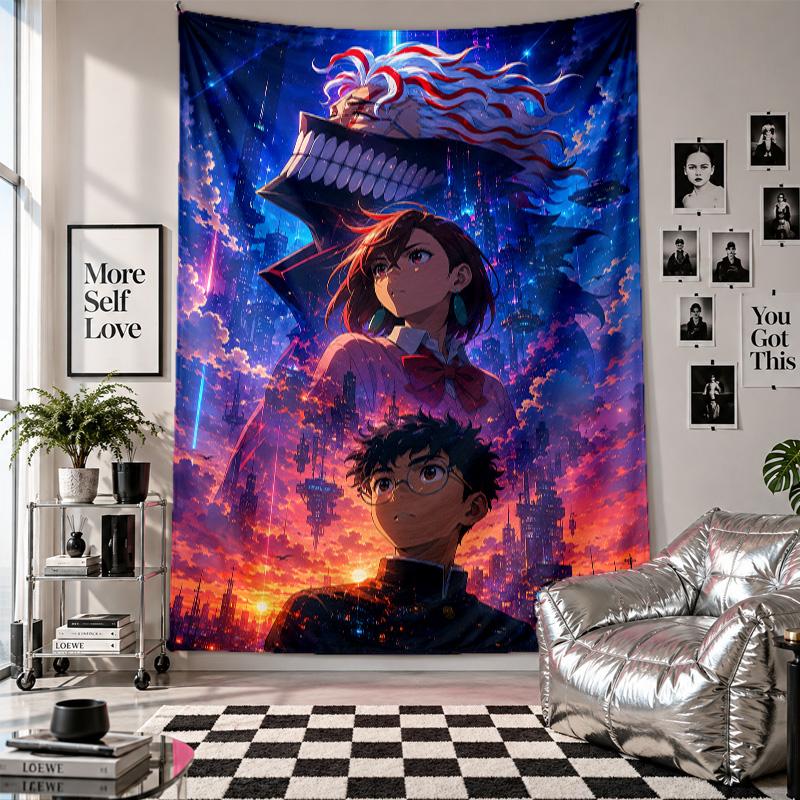 Wall TapestryDandadan Art Hanging Cloth Decorative Background Cover for Room Decoration