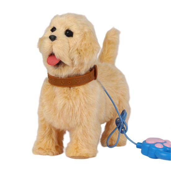 

Electric Plush Pet Toy with Tongue Licking Motion Lifelike Sounds Interactive Walking Dog Cat Plushie