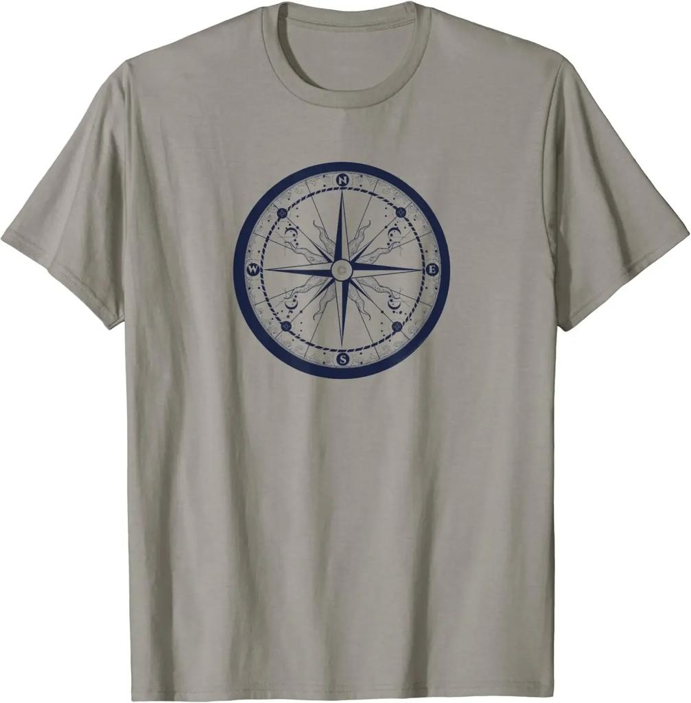 Bussola Vela Escursionismo Avventura Maglietta Grafica Magliette Casual Cotone Quotidiano Quattro Stagioni Magliette Abbigliamento Uomo Magliette Uomo
