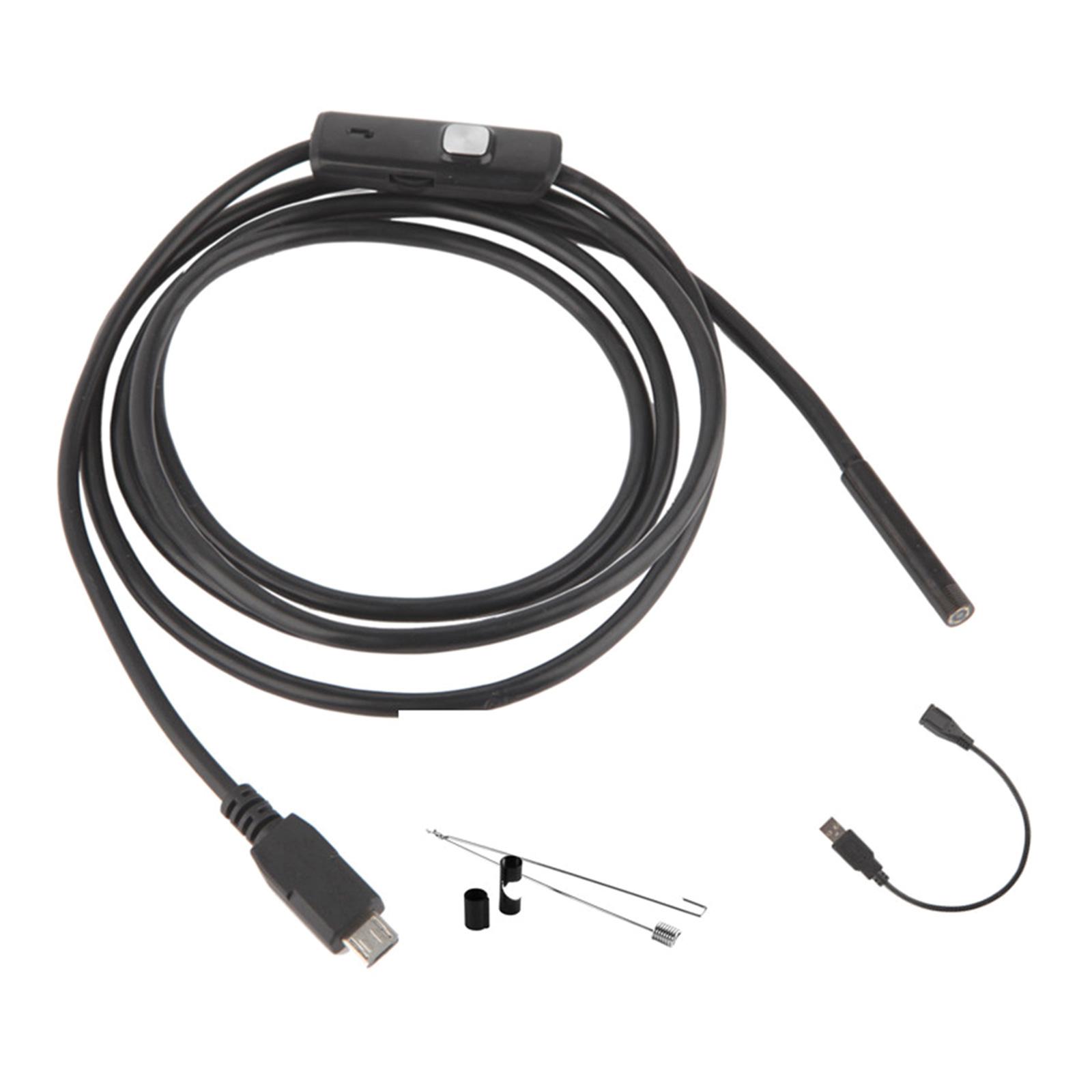Industrial Endoscope, Borescope Inspection Camera, IP67 Waterproof Camera, Sewer Camera with 6 LED Light