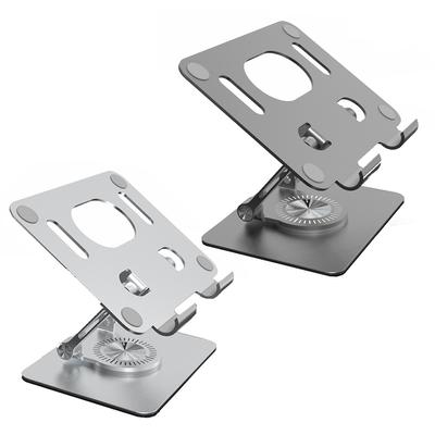 4,7–12-tollise tahvelarvuti aluse jaoks kokkupandav mobiiltelefonihoidja 360 pöörleva õõnsaga sülearvuti hoidiku lauakinnitus iPadi tarvikute jaoks